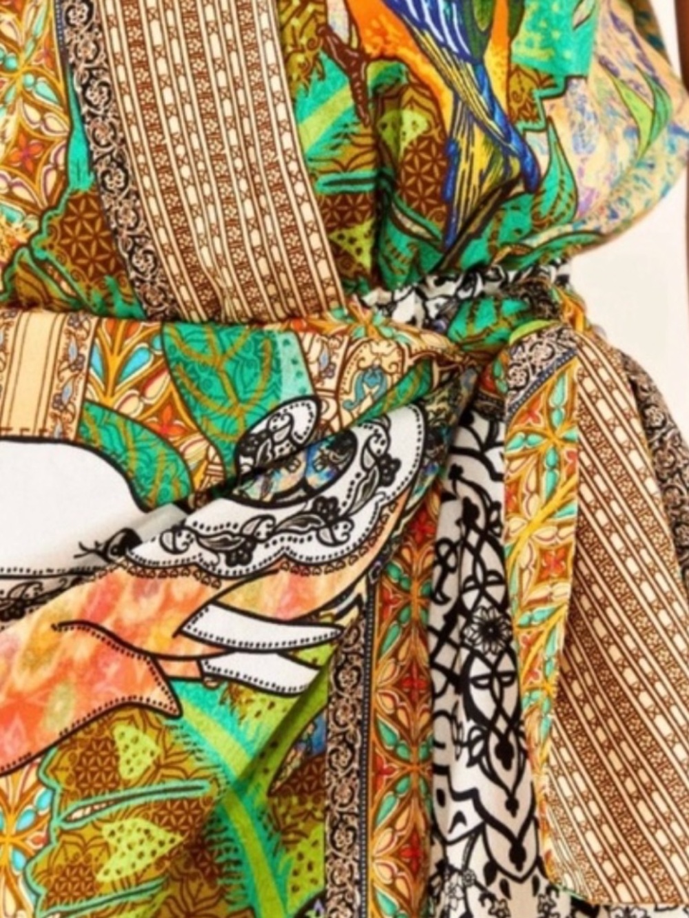 FARM Rio Green Multi Tropical Mini Dress - Picture 4 of 14